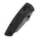 Kansept Little Main Street K2015V7 – 2.26" Damascus Crossbar Lock Knife Shred Carbon Fiber Handle Dirk Pinkerton Design
