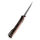 Kansept Main Street K1015V2 – 3.36" CPM S35VN Wharncliffe Crossbar Lock Knife with G-10 & Copper Foil Handle