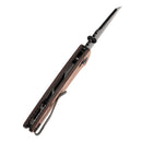 Kansept Main Street K1015V2 – 3.36" CPM S35VN Wharncliffe Crossbar Lock Knife with G-10 & Copper Foil Handle