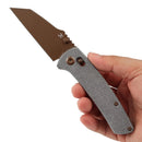 Kansept Main Street T1015V11 – 3.36" 154CM Wharncliffe Crossbar Lock Knife with Black Micarta Handle