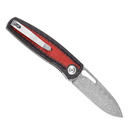Damascus Spear Point Lock Knife with Handle Clip