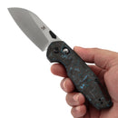 Kansept Model 6 K1022V4 – 3.1" CPM S35VN Sheepsfoot Crossbar Lock Knife with Arctic Storm Carbon Fiber Handle