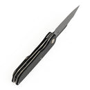 Kansept Nettle T1103A1 – 3.28" Damascus Tanto Liner Lock Knife Twill Carbon Fiber & G10