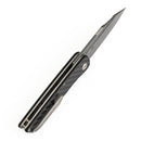 Kansept Nettle T1103A1 – 3.28" Damascus Tanto Liner Lock Knife Twill Carbon Fiber & G10
