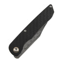 Kansept Nettle T1103A1 – 3.28" Damascus Tanto Liner Lock Knife Twill Carbon Fiber & G10