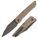 Kansept Nettle T1103A5 – 3.28" 154CM Tanto Front Flipper with Light Sand G10 & Liner Lock