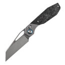 Kansept QTRO K1118VA3 – 3.59" Elmax Wharncliffe Crossbar Lock Knife with Titanium & Shred Carbon Fiber Inlay