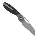 Kansept QTRO K1118VA3 – 3.59" Elmax Wharncliffe Crossbar Lock Knife with Titanium & Shred Carbon Fiber Inlay