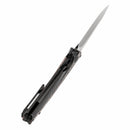 Kansept Raven K2109A3 – 3.13" CPM 20CV Drop Point Frame Lock Knife with Blackwash Titanium & Copper Carbon Fiber
