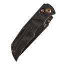 Kansept SIF K1100V3 – 3.76" CPM S35VN Drop Point Crossbar Lock Knife with Blackwash Titanium Dimpled Handle