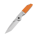 Close-up of Kansept Warrior T1005T3 with orange handle and silver blade
