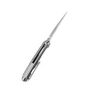 KB Coeus Outdoor Folding Knife 3.11" M390 Spear Point Blade Gray Titanium Handle KB286C