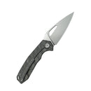 KB Coeus Outdoor Folding Knife 3.11" M390 Spear Point Blade Flame Titanium Handle KB286D