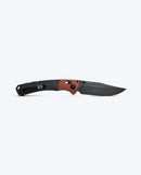 Benchmade Crooked River 15080BK‑04 | 4″ CPM‑MagnaCut Clip‑Point Knife, DLC Battlewash, Burnt Copper Aluminum & Black Canvas Micarta