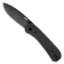 Knafs Lander 1 KNAFS-00066 – 2.75" D2 Drop Point Pocket Knife with Black G10 Handles