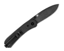 Knafs Lander 1 KNAFS-00066 – 2.75" D2 Drop Point Pocket Knife with Black G10 Handles