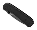 Knafs Lander 1 KNAFS-00066 – 2.75" D2 Drop Point Pocket Knife with Black G10 Handles