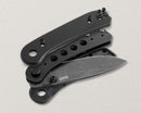 Knafs Lander 1 KNAFS-00066 – 2.75" D2 Drop Point Pocket Knife with Black G10 Handles