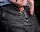 Knafs Lander 1 KNAFS-00066 – 2.75" D2 Drop Point Pocket Knife with Black G10 Handles
