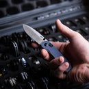 Knafs Lander 3 KNAFS-00275 – 2.75" S35VN Drop Point Pocket Knife with Horizon Blue G10 & Clutch Lock