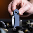 Knafs Lander 3 KNAFS-00275 – 2.75" S35VN Drop Point Pocket Knife with Horizon Blue G10 & Clutch Lock