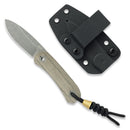 Knafs Lander 4 Fixed Blade KNAFS-00394 – 14C28N Drop Point Knife with Moondust Micarta