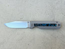Knife Standards RR Standard (+) “Mr. Clean” Folding Knife – 4" MagnaCut Clip Point Blade, Titanium Frame, Carbon Fiber Inlays, Ceramic Bearings