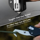 Kubey 10-8 Button Lock Folding Survival Knife 3.15" 14C28N Satin Sheepsfoot Blade Black G10 Handle KU363A