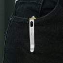 10-8 Button Lock Survival Folding Knife Yellow G10 Handle 3.15" Satin 14C28N KU363C