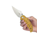 Kubey Ceto KUB181C Camp Folding Knife – Ultem Handle, 4.53″ D2 Blade