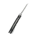 Kubey Dheo EDC Folding Knife Black G10 Handle 3.15" Beadblast 14C28N KU378A