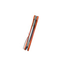 Kubey Elang KUB365A Linerlock Folding Knife – Orange G10, 3.74″ D2 Blade