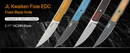 Kubey JL Kwaiken Fixie Fixed Blade Knife Red Black G10 Handle 3.11" Beadblast 14C28N KU355A