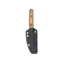 Kubey JL Kwaiken Fixie Fixed Blade Knife Ultem G10 Handle 3.11" Blackwash 14C28N KU355D