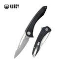 Kubey Merced KUB345A Linerlock Folding Knife – Black G10, D2 Blade