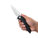 Kubey Merced KUB345A Linerlock Folding Knife – Black G10, D2 Blade