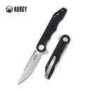 Kubey Mizo KUB312A Linerlock Folding Knife – Black G10, D2 Blade