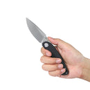 Kubey Momentum KUB344H Linerlock Folding Knife – Black G10, D2 Blade
