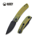 Kubey Momentum KUB344F Linerlock Folding Knife – Yellow G10, D2 Blade