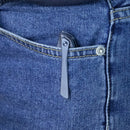 Kubey Nova Folding Knife 3.66" 14C28N Drop Point Bead Blasted Blade Blue Titanium Handle KB235C