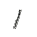 Kubey Nova Folding Knife 3.66" 14C28N Drop Point Darkwashed Blade Gray Titanium Handle KB235E