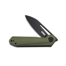 Kubey Royal KUB321F Folding Knife – Black/OD Green G10, 2.99″ D2 Blade