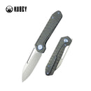 Kubey Royal KUB321N Folding Knife – Flame Titanium, 2.99″ M390 Blade