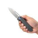 Kubey Royal KUB321N Folding Knife – Flame Titanium, 2.99″ M390 Blade