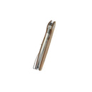 Kubey Tityus Liner Lock Flipper Folding Knife Ultem Handle 3.39" Beadblast 14C28N Blade KU322R
