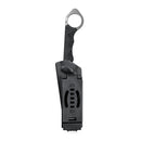 WOLF E-CQC Fixed Blade Knife Black G10 Handle Kydex Sheath 2.76" Satin D2 KU320A