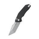 Kubey Yokai Folding Knife Black G10 Handle 3.23" Stonewashed 14C28N KU392A