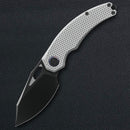 Kunwu Reverse Tux Padre Folding Knife – 3.34in Vanax Satin DLC Blade, Titanium Handle