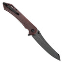 Tenable Colibri Tech T1060A1 – 4.34" Blackwash Nitro-V Blade, Black & Red G10 Handle