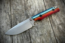 Leucadia Blade Co LandShark Mexican Blanket GCarta Stonewash stonewash MagnaCut drop point blade and Mexican Blanket GCarta handle